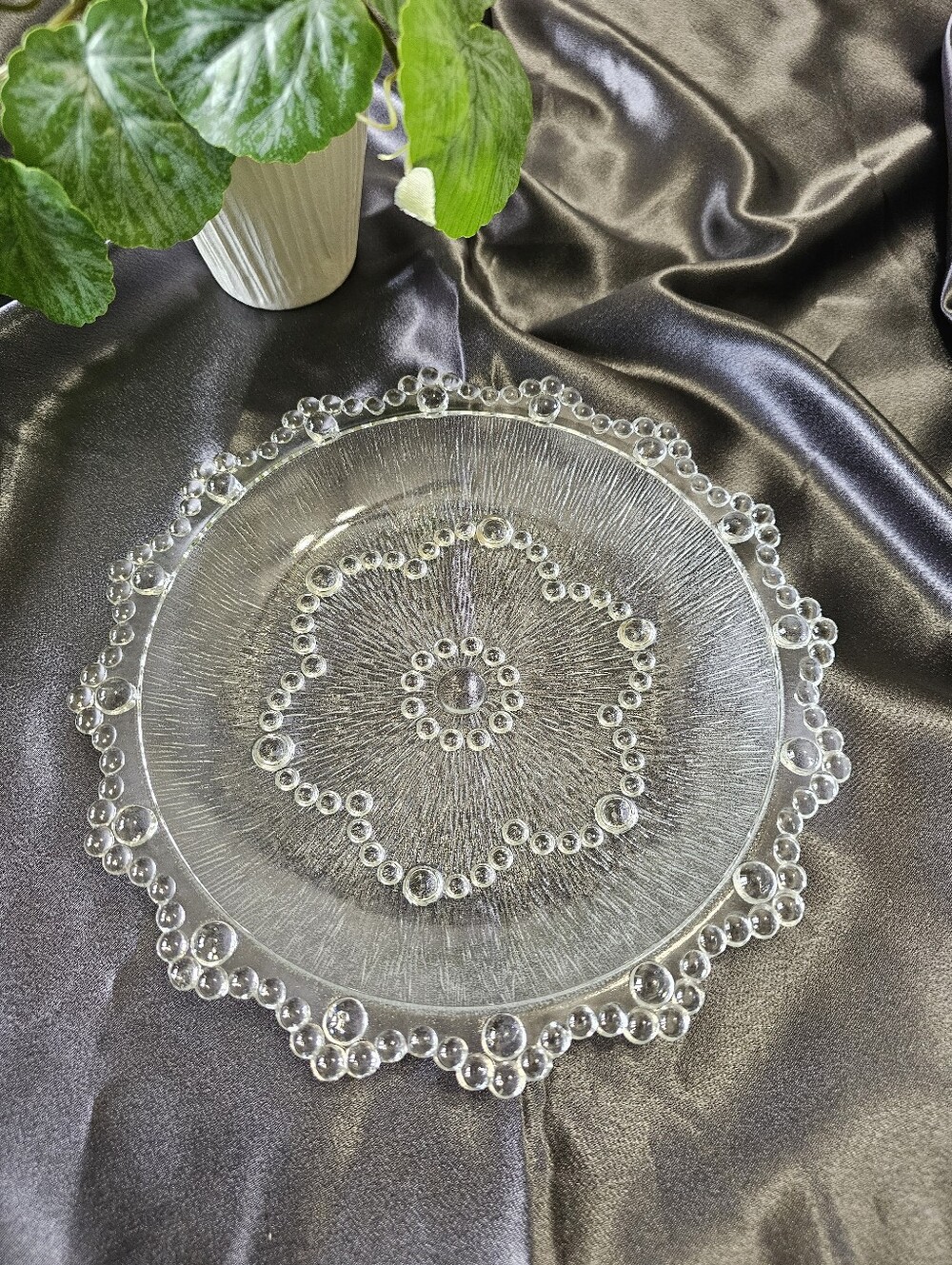 Vintage "Masserini Barocco" Italian Glass Tray